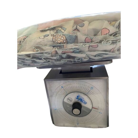 Vintage Precious Moments Baby Blanket Quilt Clown Ballons Jack In Box 44 x 35 in - Picture 9 of 9